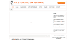 Desktop Screenshot of cfsfemeninosanfernando.com